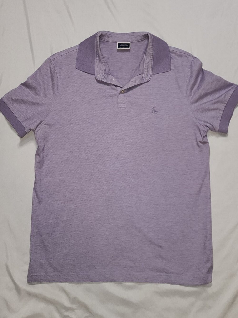 Charles Tyrwhitt Purple Cotton Polo Shirt Men’s Medium Embroidered Logo